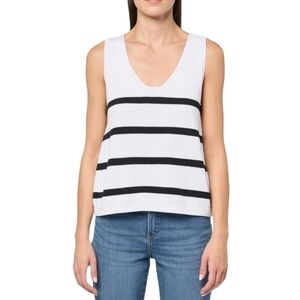 DKNY Women's Striped Sleeveless Sweater Top NWT